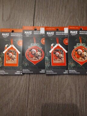 MAKE Market Christmas Sublimation Ornaments - Red